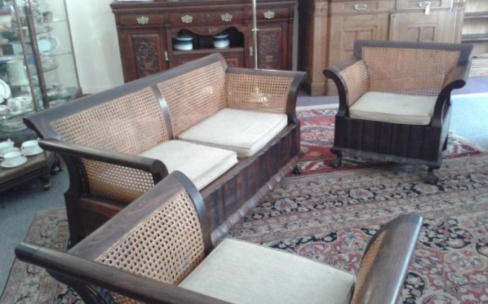 1920s Furniture for Sale | Stinkwood and Rattan Lounge Suite