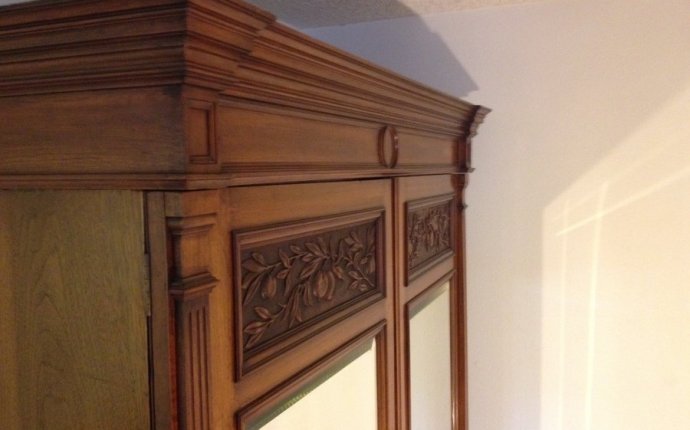 Need Opinion Of Value**Antique Armoire-Beautifull Y Carved Fruit