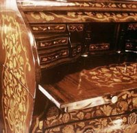 18th Century Cylinder Secretary Desk, French Polished