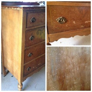 Antique Dresser Before Details