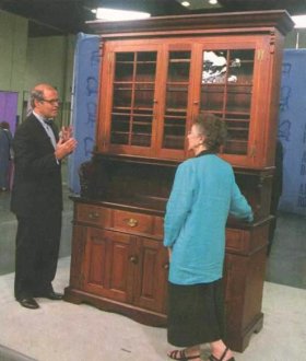 Christian Shively - 1820 secretary bookcase on chest