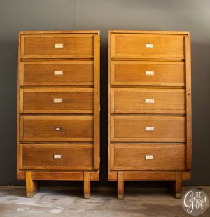 found vintage oak medical filing cabinets by staverton