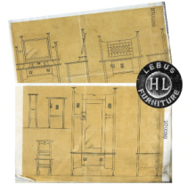 Original Drawings For A Set Of Bedroom Furniture Registered In 1901. Photo Courtesy The National Archives, U.K.