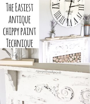 The easiest antique chippy paint technique title