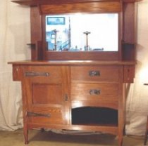 The Sideboard From The First Decade Of The 20th Century Exemplifies How Lebus Mixed And Matched Design Elements Such As Bevels, Wide Overhangs And Ring-Turned Feet